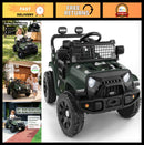 Bluetooth Off-Road Electric Truck for Toddlers, 12V Ride-On with Remote Control, 3 Speed Settings