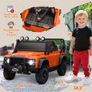 12V Remote Control Orange Land Rover Defender 110 SVX Ride-On for Kids