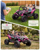 Pink 800W 24V Electric Ride-On Car with Remote Control for Kids