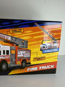 Adventure Force Fire Truck with Extendable Ladder, Lights, and Sounds for Ages 3+