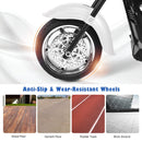 White 3-Wheel Chopper Trike Motorcycle for Kids with Headlight and Horn