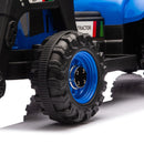 24V 160W Children's Ride-On Tractor with Excavator Trailer, Parental Remote Control, and LED Lights