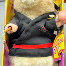 2001 Gemmy Kung Fu Fighting Hamster with Nunchucks in Black Gi