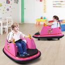 Pink 6V Remote Control Bumper Car Toy for Kids with 360° Spin Fun