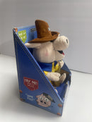 Retro Gemmy Country Pig Animated Singing Plush Cowboy Toy with Guitar