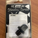 3/8" NPT to -6 AN Straight Fitting by Mr Gasket A386 Shadow Series