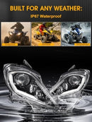 Yamaha Raptor YFZ Wolverine ATV LED Headlight Set