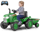 Tractor Eléctrico de 12V con Remolque y Control Remoto para Niños de 3 a 6 Años