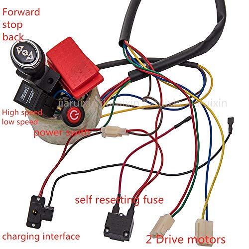 12V Kids Electric Car DIY Wiring and Switch Kit with 2.4GHz Remote Control