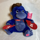Blue Gorilla Singing Achy Breaky Heart Plush Toy 10”
