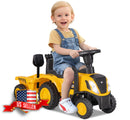 Caterpillar Kids' Ride-On Tractor with Trailer, Horn, Rake, and Shovel