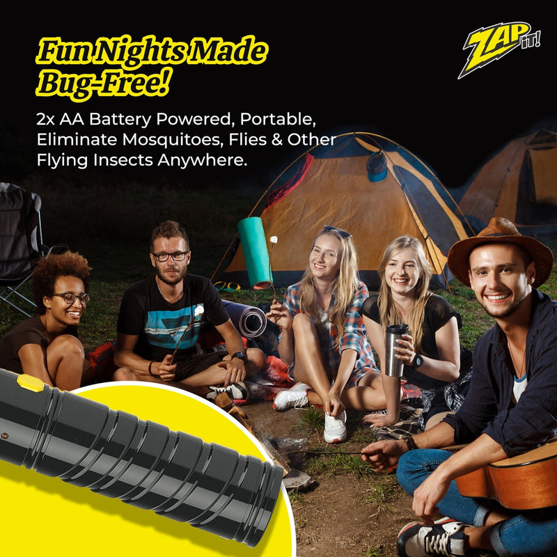 Battery-Powered Fly Swatter Racket with 3,500 Volt Electric Bug Zapper