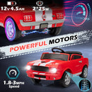 12V Shelby Electric Car for Kids, Remote-Controlled Battery Ride-On Toy