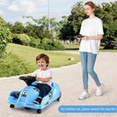 Electric Go Kart Toy Car with Remote Control and Cleaning Fun - Blue 12V