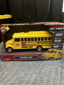 Max Action School Bus Toy with Lights and Sounds