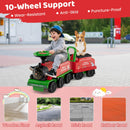 6V Electric Ride-On Train Toy with Under-Seat Storage and Carriage