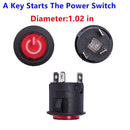 Weelye Key Activation Power Switch Button Accessory in Red