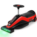 12V Dual-Function Kids Ride-On Car with Go Kart, Dust Vacuum, 2 Speeds, and Music (Red)