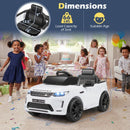 Land Rover Electric Ride-On Car for Kids - 12V Battery - White
