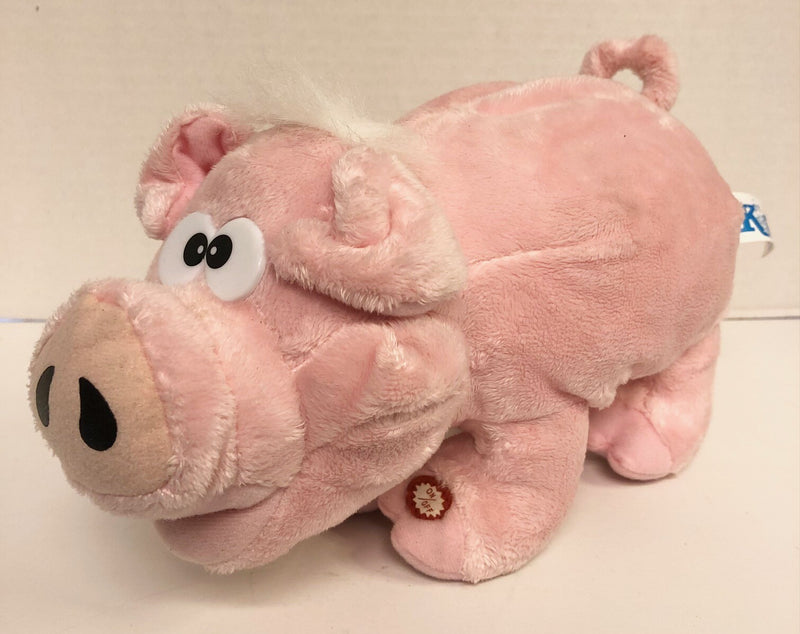 Deluxe Animated Oinking Pull-The-Tail Wiggle Pig Toy for Kids