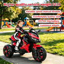 12V Battery-Powered Kids Motorcycle Ride-On with Illuminated Wheels