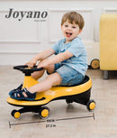 Joyano Teal Wiggle Ride-On Swing Car for Toddlers and Kids Ages 2 and Up, Weight Capacity 50kg/110lb