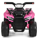6V Pink Electric Quad ATV Ride-On Car Toy for Kids with LED Lights and MP3