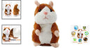 Interactive Talking Hamster Plush Toy - Entertaining Companion for Children, 5.7 x 3 inches