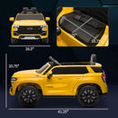 Kids Electric Yellow Chevy TAHOE SUV Ride-On Car with Remote Control