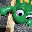 Froggy The Frog: Vibrant Green Bath Buddy Also Scoots On Floor Pool Toy Works!