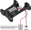 12V Dual Trumpet Air Horn - 120dB Waterproof Universal Fit for Vehicles