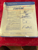 Remco 1965 Electronic Flying Stunt Plane Toy with Box - Untested Battery Operated