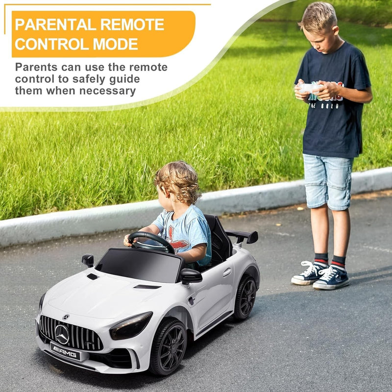 12V Battery-Powered Electric Ride-On Licensed Mercedes-Benz AMG GTR Car