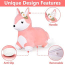 Playful Fox Hopper for Toddlers - Outdoor Ride-On Animal Fun for Girls