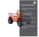Bluey 12V Battery-Powered 4-Wheel Ride-On Car for Kids with Sounds