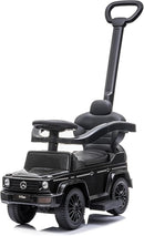 Sleek Black Push Car for Toddlers Aged 1 to 3 with Authentic Driving Feel