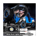 24 White LED Rock Light Pods for Trucks, UTVs, ATVs, SUVs, RZRs, and Pickups