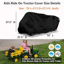 All-Weather Black Waterproof Cover for Kids Ride-On Tractor