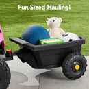 12V Electric Ride-On UTV Car and Trailer for Kids with Parental Control, LED Lights, and Bluetooth