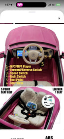 Mercedes-Maybach S650 Pink Electric Ride-On Car with Opening Doors, Lights, and Safety Belt