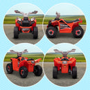6V Red Ride-On Car for Toddlers with Durable Forward and Reverse Wheels