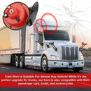 Pair of 300DB Powerful Train Horns for 12V Vehicles, Boats, and Motorcycles