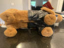 Dancing Dachshund Plush Toy with Santa Hat and Sunglasses