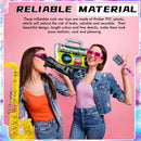 12 Colorful Inflatable Musical Instruments Party Accessories, 34.3 inches