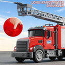 Friction-Powered Kids Fire Rescue Truck Toy with Lights
