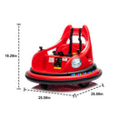 12V Electric Bumper Ride-On Car for Kids 2WD with RC 360 Spin, Bluetooth, LED Lights, and Safety Belt for Ages 1.5-5 Years