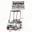 Pink 2-Seater 24V Kids Golf Cart with 2WD and Soft Start Rear Suspension