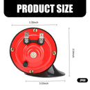Dual 300DB Waterproof Electric Snail Train Horn Set, 12V