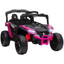 12V Pink Remote-Controlled Kids UTV Truck