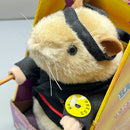 2001 Gemmy Kung Fu Fighting Hamster with Nunchucks in Black Gi
